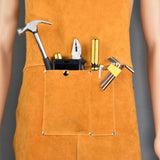 Max Welding Apron Bib Soldering Protective Clothing with Pockets for Carpenters