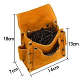 Max Multi-purpose Carpenter Yellow Cowhide Tool Pouches Thicken Wear-resistance