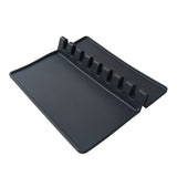 Max Silicone Utensil Rest Kitchen Spoon Rest 8 Notches Fork Ladle Spoon Holder