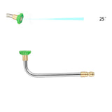 Max Pressure Washer Gutter Rod 90 Degrees 16cm 1/4'' Quick Release Green