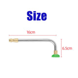 Max Pressure Washer Gutter Rod 90 Degrees 16cm 1/4'' Quick Release White