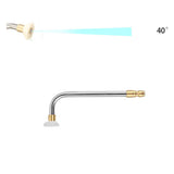 Max Pressure Washer Gutter Rod 90 Degrees 16cm 1/4'' Quick Release White