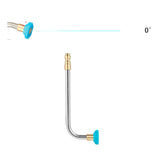 Max Pressure Washer Gutter Rod 90 Degrees 16cm 1/4'' Quick Release Blue
