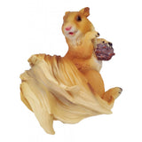 Max Realistic Squirrel Figurine Garden Sculpture Decor Brown Walnut