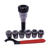 Max ER32 Collet Chuck Tooling Holder with 6x Spring Collet Set+1x Hook Spanner