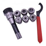 Max ER32 Collet Chuck Tooling Holder with 6x Spring Collet Set+1x Hook Spanner