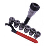 Max ER32 Collet Chuck Tooling Holder with 6x Spring Collet Set+1x Hook Spanner