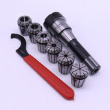 Max ER32 Collet Chuck Tooling Holder with 6x Spring Collet Set+1x Hook Spanner