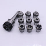 Max MT3 Shank ER32 Collet Chuck Tooling Holder with 9 x Spring Collet Set