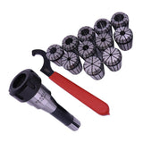 Max ER32 Chuck MT2 Shank Spanner with 11 PC Collets Set For Home Garden Use