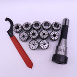 Max ER32 Chuck MT2 Shank Spanner with 11 PC Collets Set For Home Garden Use