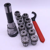 Max ER32 Chuck MT2 Shank Spanner with 11 PC Collets Set For Home Garden Use