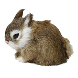 Max Simulation Relastic Rabbit Home Decorations- 13x7x10cm Brown