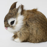 Max Simulation Relastic Rabbit Home Decorations- 13x7x10cm Brown