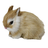 Max Simulation Relastic Rabbit Home Decorations- 13x7x10cm Yellow