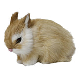 Max Simulation Relastic Rabbit Home Decorations- 13x7x10cm Yellow