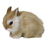 Max Simulation Relastic Rabbit Home Decorations- 13x7x10cm Yellow