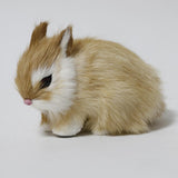 Max Simulation Relastic Rabbit Home Decorations- 13x7x10cm Yellow