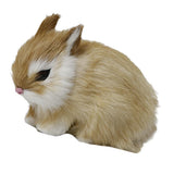 Max Simulation Relastic Rabbit Home Decorations- 13x7x10cm Yellow