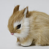 Max Simulation Relastic Rabbit Home Decorations- 13x7x10cm Yellow