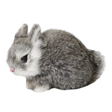 Max Simulation Relastic Rabbit Home Decorations- 13x7x10cm Gray