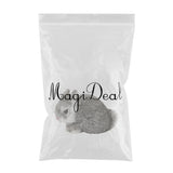 Max Simulation Relastic Rabbit Home Decorations- 13x7x10cm Gray