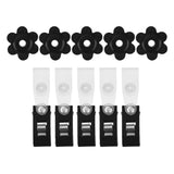 Max 10 Pack Garden Flag Rubber Stoppers and Anti-Wind Clips