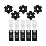 Max 10 Pack Garden Flag Rubber Stoppers and Anti-Wind Clips