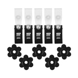 Max 10 Pack Garden Flag Rubber Stoppers and Anti-Wind Clips