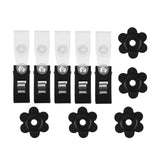 Max 10 Pack Garden Flag Rubber Stoppers and Anti-Wind Clips