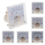 Max DC Ammeter Analog Panel Meter Amp Meter Current Gauge 2.5% 0-1A