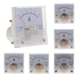 Max DC Ammeter Analog Panel Meter Amp Meter Current Gauge 2.5% 0-1A