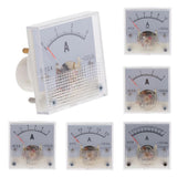Max DC Ammeter Analog Panel Meter Amp Meter Current Gauge 2.5% 0-1A