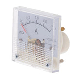 Max DC Ammeter Analog Panel Meter Amp Meter Current Gauge 2.5% 0-2A