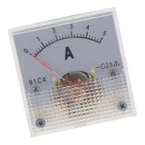 Max DC Ammeter Analog Panel Meter Amp Meter Current Gauge 2.5% 0-5A