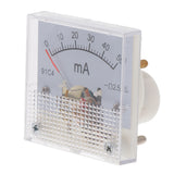 Max DC Ammeter Analog Panel Meter Amp Meter Current Gauge Pointer Type 0-50mA