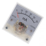 Max DC Ammeter Analog Panel Meter Amp Meter Current Gauge Pointer Type 0-50mA