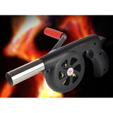 Max Hand Crank BBQ Campfire Air Blower For Outdoor Barbecue and Picnic Camping