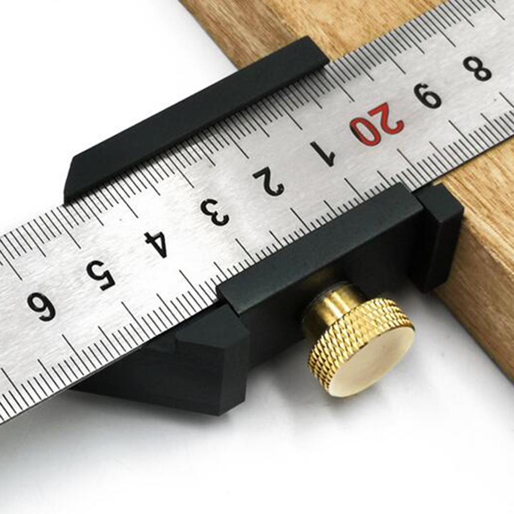⚡️Buy Max Steel Ruler Positioning Block Woodworking Marking Positioner ...