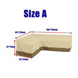 Max Garden Waterproof L-Shaped Sectional Sofa Furniture Cover Eco-Friendly