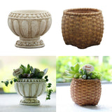 Max European micro landscape imitation multi-material mini succulent plant pot A