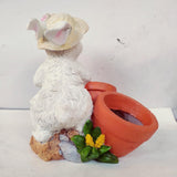 Max Rabbit Shaped Home Decoration Succulent Flower Pots White Rabbit
