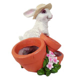 Max Rabbit Shaped Home Decoration Succulent Flower Pots White Rabbit
