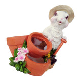 Max Rabbit Shaped Home Decoration Succulent Flower Pots White Rabbit