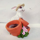 Max Rabbit Shaped Home Decoration Succulent Flower Pots White Rabbit