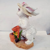 Max Rabbit Shaped Home Decoration Succulent Flower Pots White Rabbit