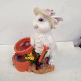 Max Rabbit Shaped Home Decoration Succulent Flower Pots White Rabbit