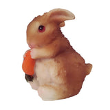 Max Resin Miniature Craft Rabbit Figurines Fairy Garden Decor A-Eating Carrots