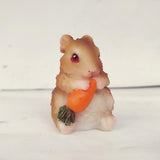 Max Resin Miniature Craft Rabbit Figurines Fairy Garden Decor A-Eating Carrots