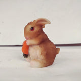 Max Resin Miniature Craft Rabbit Figurines Fairy Garden Decor A-Eating Carrots